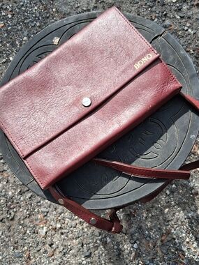 Shinola Burgundy Leather Wallet Insert